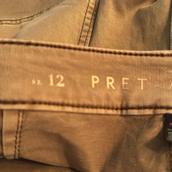 White House Black Market Tan Cargo Shorts Relaxed Fit - Picture 14 of 15